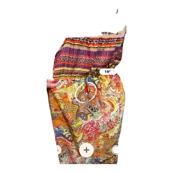 Umgee Dress Medium Boho Sundress Maxi Flowy Peasant Tiered Hippie Festival USA - Picture 6 of 7